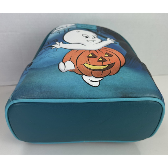 Loungefly Casper The Friendly Ghost Pumpkin Costume Mini Backpack Dark Forest - Picture 3 of 16